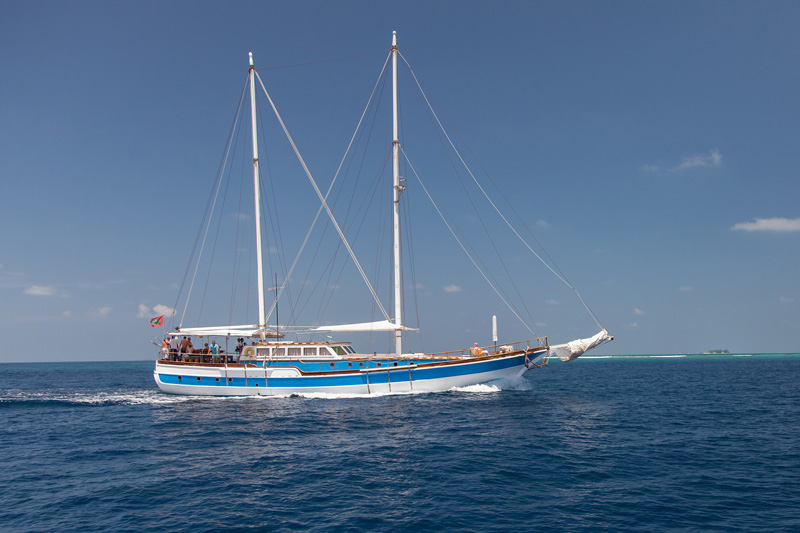 Добраться от аэропорта можно на катере.